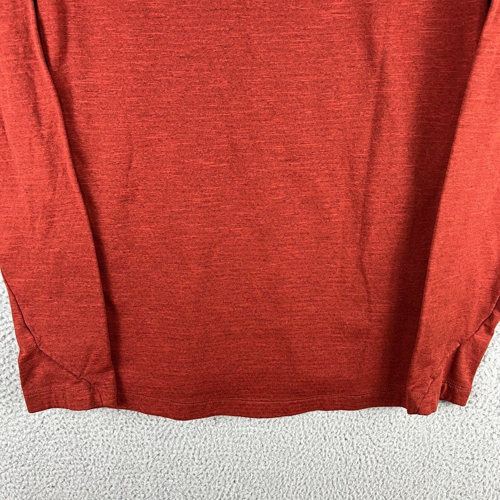 Nike Mens Small Therma Sphere Long Sleeve Running Shirt Burnt‎ Orange 930240-250 - Picture 8 of 14